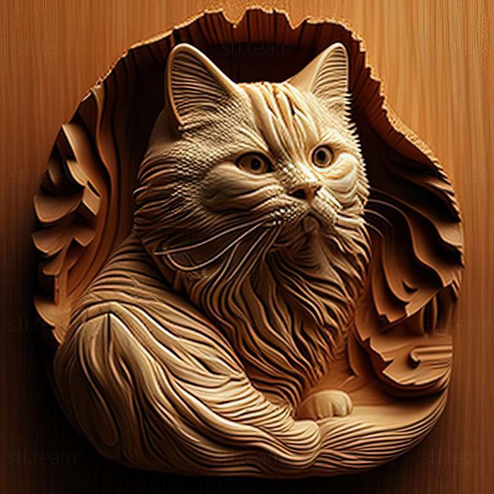 3D модель Карельська кішка бобтейл (STL)